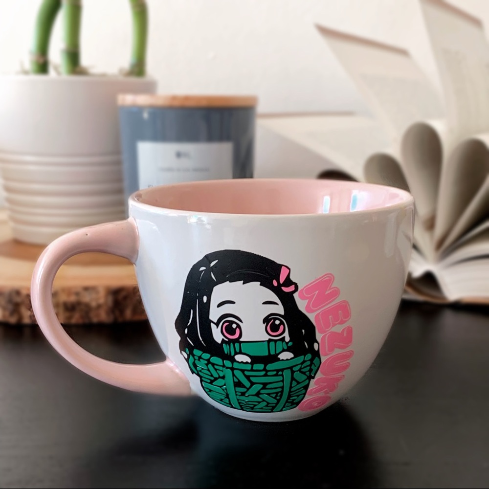 Kawaii girl in basket